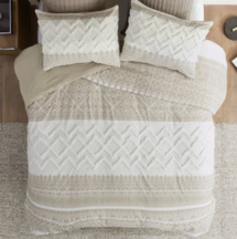 Online Designer Bedroom Alba 100% Cotton Reversible 3 Piece Comforter Set