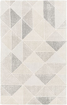 Online Designer Dining Room Beige Geometric Mosaic Rug