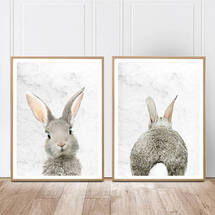 Online Designer Nursery Bunny Print Nursery Decor