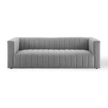 Online Designer Business/Office Light Gray Merlemont 91" Tuxedo Arms Sofa