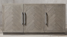 Online Designer Living Room Herringbone Triple-Door Sideboard