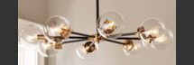 Online Designer Bedroom URBAN GLOBE RADIAL CHANDELIER - 8 LIGHT 