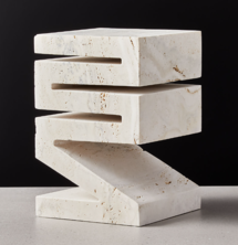 Online Designer Home/Small Office UNFOLD TRAVERTINE SCULPTURE