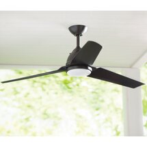 Online Designer Living Room 54" Java 3 Blade Outdoor LED Ceiling Fan with Remote, Light Kit