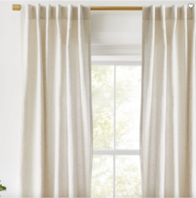 Online Designer Living Room European Flax Linen Blackout Curtain
