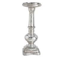 Online Designer Combined Living/Dining ANTIQUE MERCURY GLASS PILLAR HOLDER