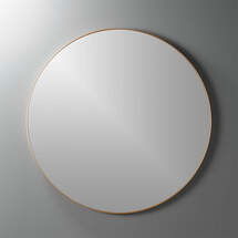 Online Designer Bedroom INFINITY BRASS ROUND WALL MIRROR 36"