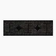 Online Designer Other Asti Black And White Hand-Tufted New Zealand Wool Runner Rug 2.5'X8'