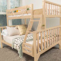 Online Designer Bedroom Scandinavian Twin over Full Bunk Bed