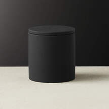 Online Designer Bathroom RUBBER COATED BLACK CANISTER