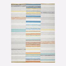 Online Designer Bedroom Mixed Stripes Cotton Dhurrie - Multi
