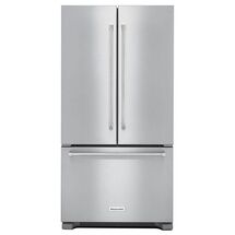 Online Designer Kitchen 21.9 cu. ft. French Door Refrigerator in Stainless Steel, Counter Depth