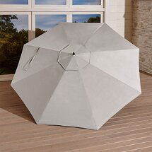 Online Designer Other 10' Silver Sunbrella ® Round Cantilever Umbrella Canopy