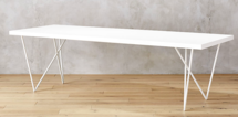 Online Designer Dining Room dylan 36"x104" white dining table