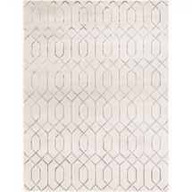 Online Designer Dining Room Glam Ivory Area Rug