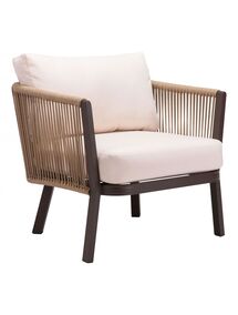 Online Designer Patio Issa Accent Chair Beige & Brown