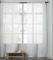 Online Designer Bedroom heer Linen Curtain - White