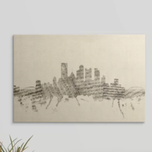 Online Designer Living Room 'Pittsburgh Pennsylvania Skyline Sheet Music Cityscape' 