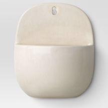 Online Designer Business/Office 7" Wide Novelty Modern Outdoor Wall Ceramic Planter Pot Ivory - Threshold™