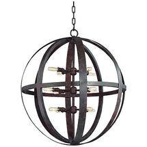 Online Designer Living Room Flatiron 30" Wide Weathered Iron Pendant Light 