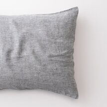Online Designer Bedroom Gray Linen Pillow Sham