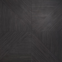 Online Designer Bedroom Enso Charcoal Black 24x48 Ribbed Matte Porcelain Wood Look Tile