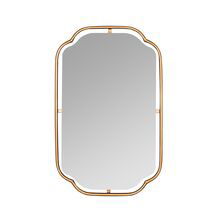 Online Designer Bedroom Floating Frame Gold Wall Mirror - 22'W x 34"H