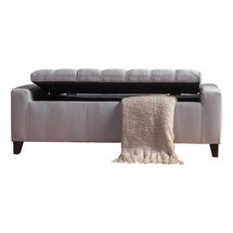 Online Designer Bedroom Ching Upholstered Flip Top Storage Bench