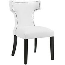 Online Designer Combined Living/Dining CURVLY SHAPED VINYL DINING CHAIR