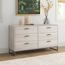 Online Designer Home/Small Office Manuel 6 Drawer 52.75'' W Double Dresser