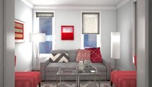 Online Designer Living Room 3D Model