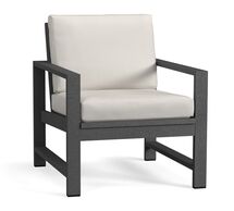 Online Designer Patio Indio Metal Lounge Chair, Slate