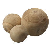 Online Designer Living Room Toni Wood 3 Piece Ball Sculpture Set