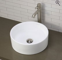 Online Designer Bathroom Classically Redefined Senna Ceramic Circular Vessel Bathroom Sink