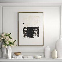 Online Designer Bedroom 'Overtime' - Floater Frame Painting Print on Canvas