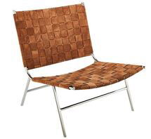 Online Designer Bedroom WOVEN CAMEL SUEDE CHAIR