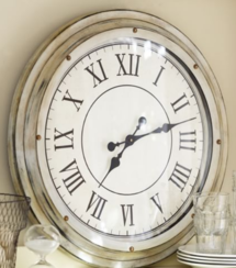 Online Designer Living Room White Station Clock