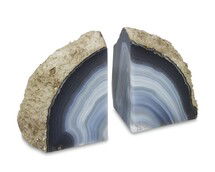 Online Designer Living Room Agate Bookends, Set of 2