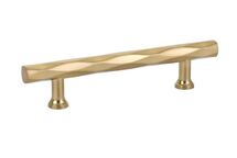 Online Designer Kitchen 6" Centers Tribeca Pull in Satin Brass