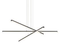 Online Designer Combined Living/Dining SONNEMAN STIX 3-ARM LED PENDANT IN SATIN BLACK