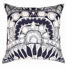 Online Designer Living Room Totem Silver Navy Lounge Cushion 