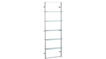 Online Designer Home/Small Office tesso chrome 84" wall mounted bookcase