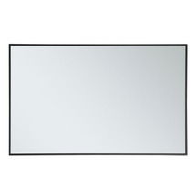 Online Designer Bathroom Metal Frame Rectangle Mirror 30", Black