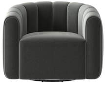 Online Designer Combined Living/Dining FITZ DALE DARK GREY SWIVEL CHAIR