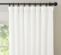 Online Designer Home/Small Office Emery Linen/Cotton Rod Pocket Curtain