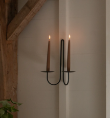 Online Designer Combined Living/Dining IRON DOUBLE ARM CANDLE WALL SCONCE