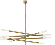 Online Designer Combined Living/Dining Rousseau Grande Ten Light Articulating Chandelier