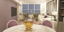 Online Designer Combined Living/Dining 3D Model
