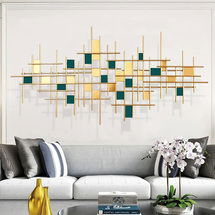 Online Designer Bedroom Modern Luxury Style Gold&Dark Green Metal Wall Decor Home Art