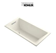 Online Designer Bathroom Kohler Underscore Collection 60" Drop In Deep Soaker Bath Tub with Slotted Overflow and Reversible Drain